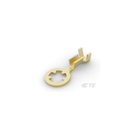 Te Connectivity Ring Terminal, #8 Stud Size, 1.31 mm², Bare Insulated 61436-1